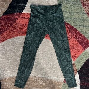 All in Motion Green Patterned Leggings